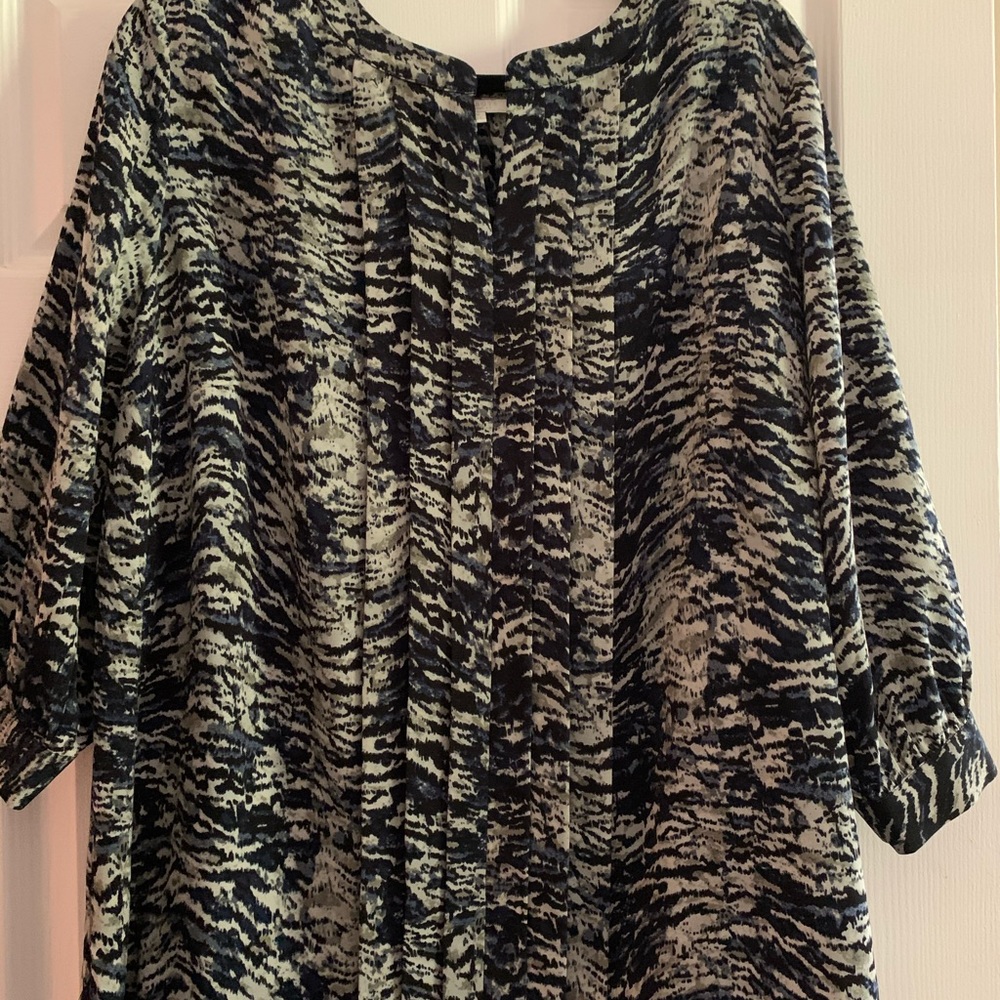 Talbots printed blouse